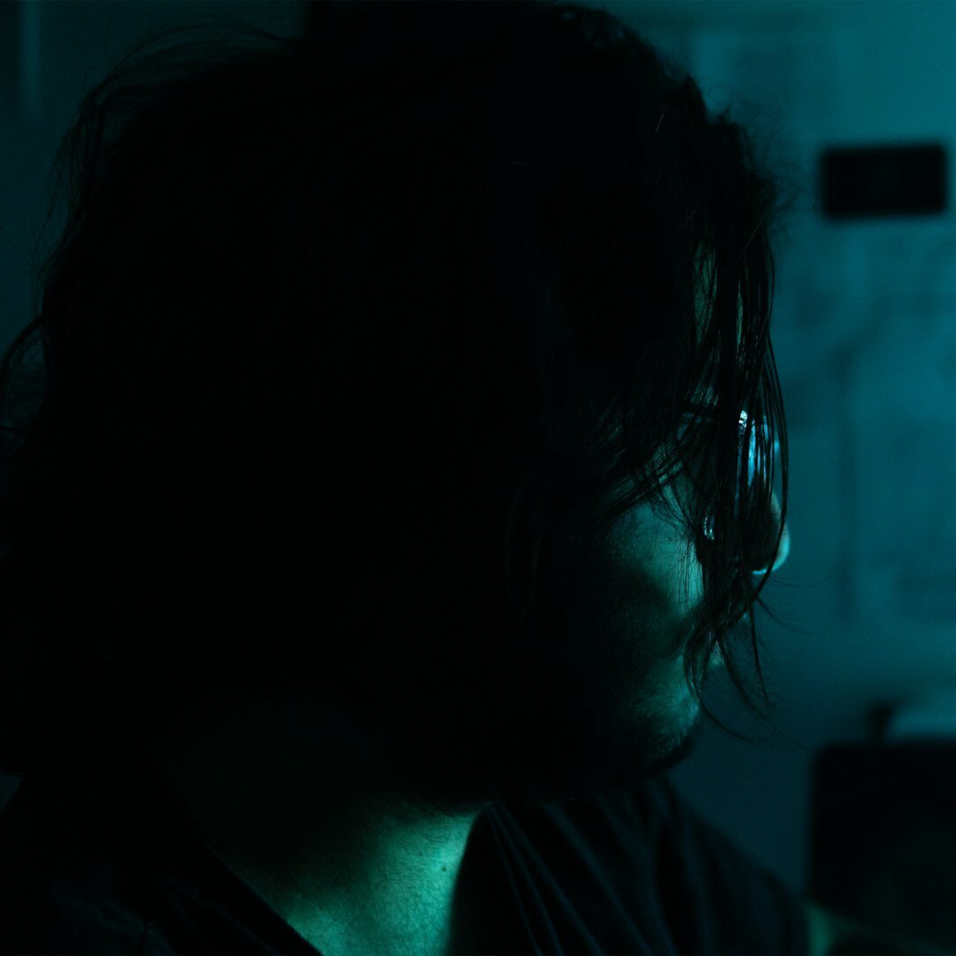 Portrait of a female sound engineer with headphones